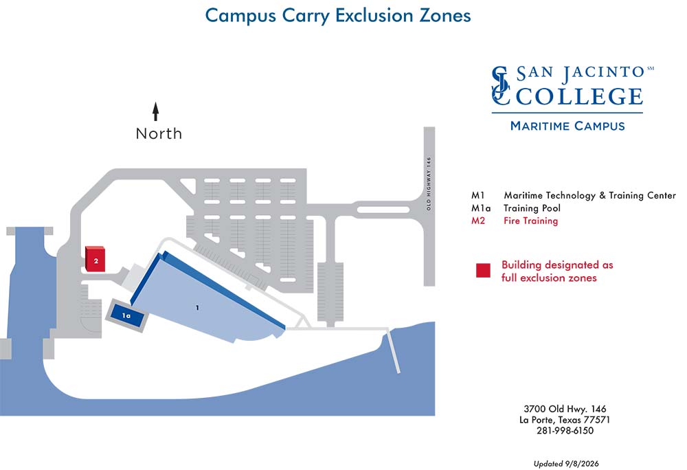 maritime campus exclusion zones