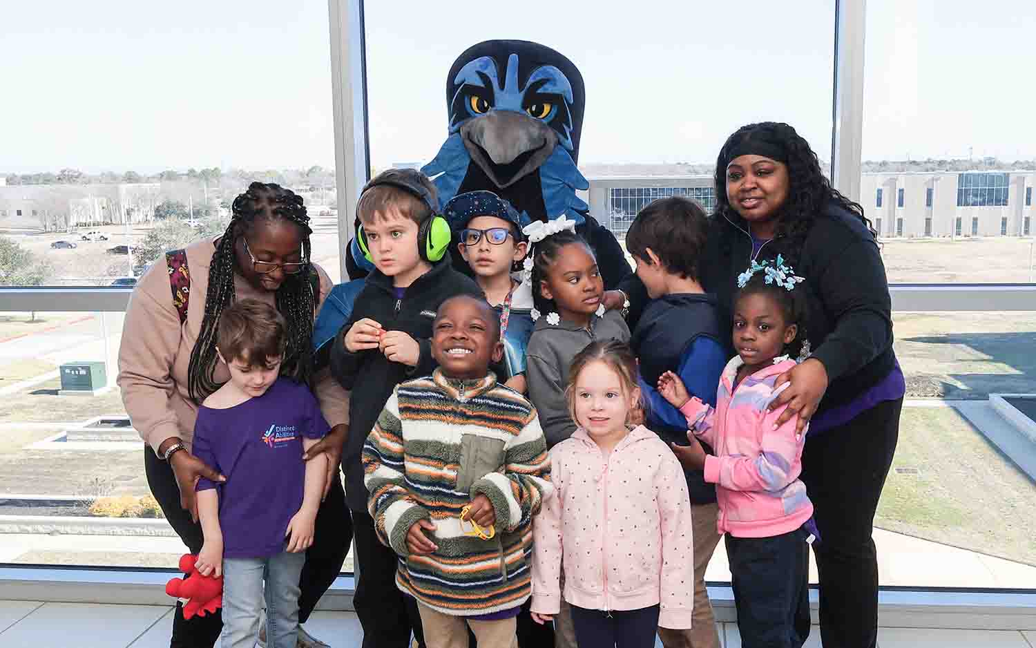 Distinct Abilities students meet Poe.